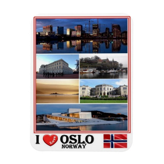 NO Norwegen - Oslo - Magnet (Vertikal)