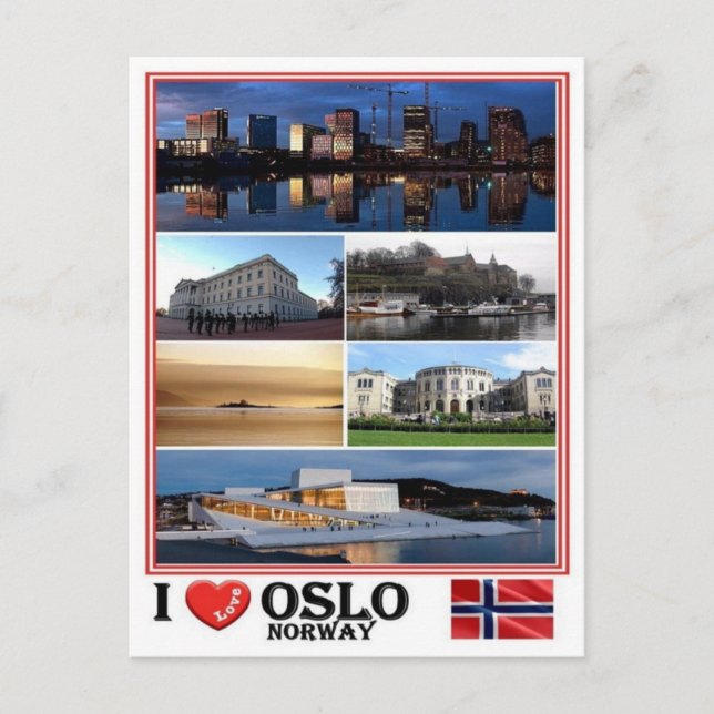 NO - Norwegen - Oslo - Postkarte (Vorderseite)