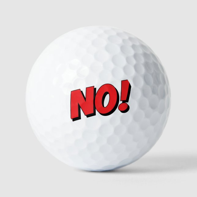 NO! Not Gonna Happen! Golfball (Vorderseite)