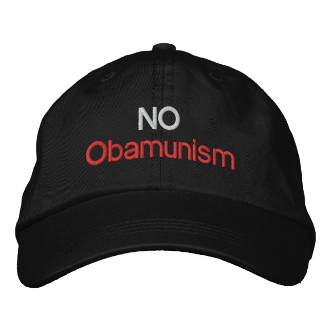 NO Obamunism 1,0 Bestickte Baseballkappe (Vorderseite)