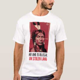 No One Is Illegal on Stolen Land Indigenous Right T-Shirt