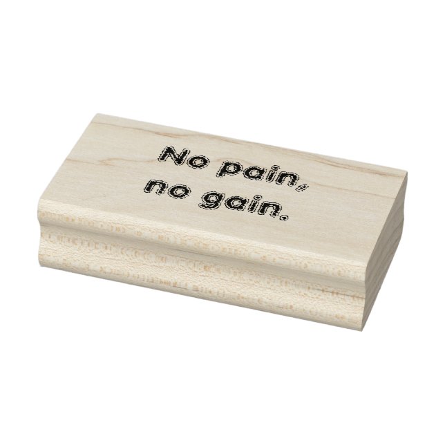 No Pain No Gain GYM Motivation Zitate Gummistempel (Stempel)