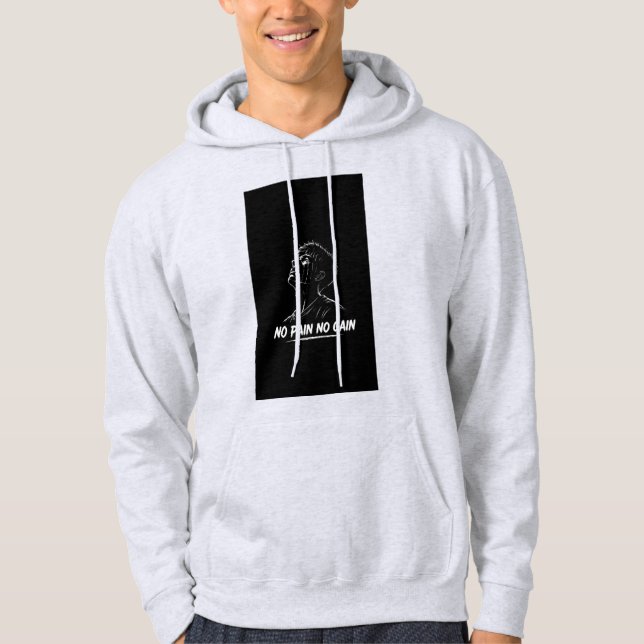 No Pain No Gain Kapuzenpullover Hoodie (Vorderseite)