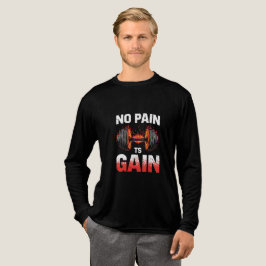 "No Pain No Gain Motivierend Gym T - Shirt" Tri-Blend Shirt