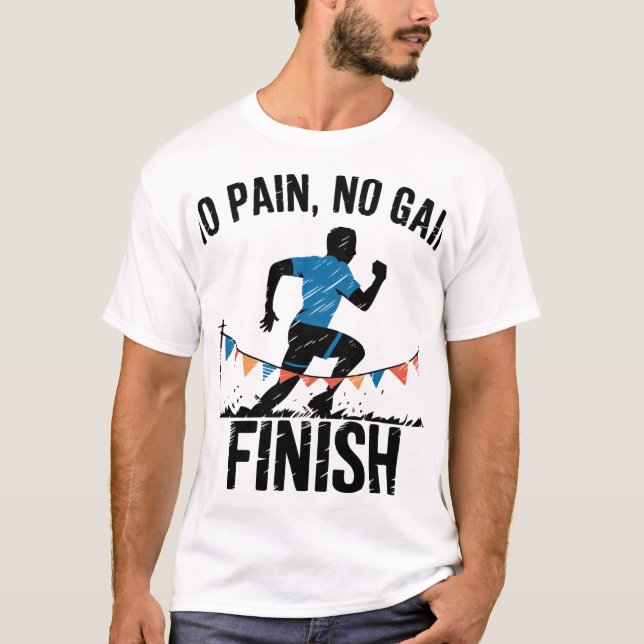 no pain no gain T-Shirt (Vorderseite)