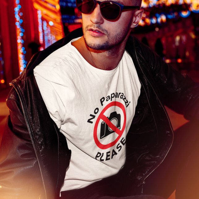 No Paparazzi Bitte - Fast bekannt T-Shirt (Von Creator hochgeladen)