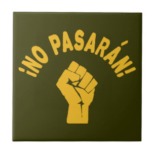 No Pasaran - Sie werden nicht passieren Fliese