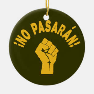 No Pasaran - Sie werden nicht passieren Keramik Ornament