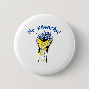No Pasaran Sozialistischer Spanischer Bürgerkrieg Button