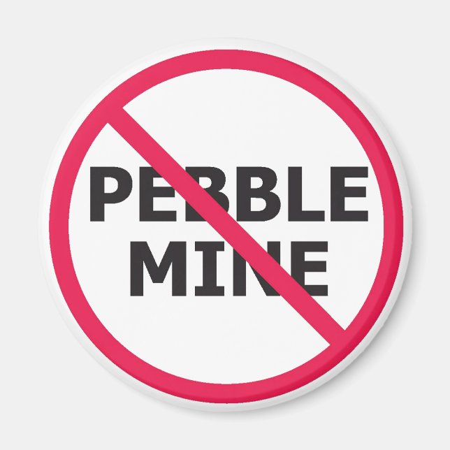 No Pebble Magnet (Vorne)