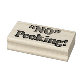 No Peeking - Weihnachtsdesign Gummistempel