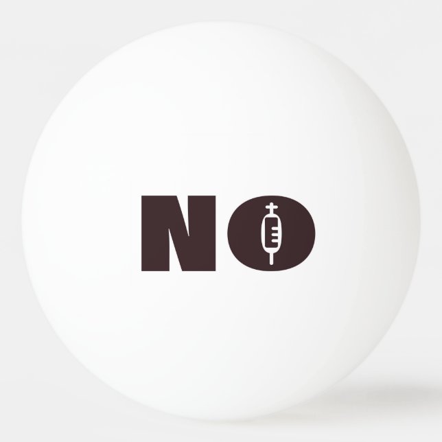 "NO" Ping Pong Balls Tischtennisball (Vorderseite)