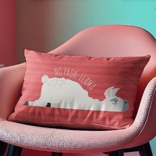 No Prob-Llama Funny Lama Lendenkissen