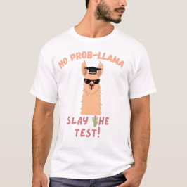 No Prob-llama - Funny Llama Abschluss Test Day De T-Shirt