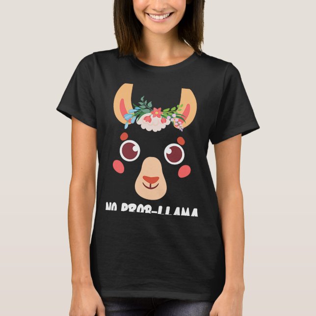 No Prob Llama Geschenk Alpaca T-Shirt (Vorderseite)