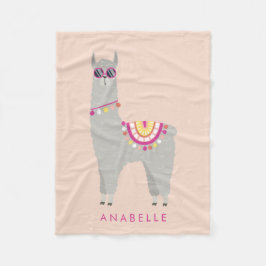 No Prob - Llama - Personalisierte Kinder Fleecedecke