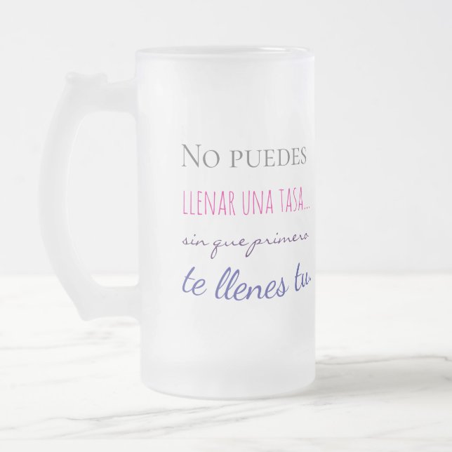 no puedes llenar una tasa sin que primero te llen mattglas bierglas (Links)