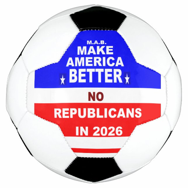 "NO Republicans" Fußball (Vorderseite)