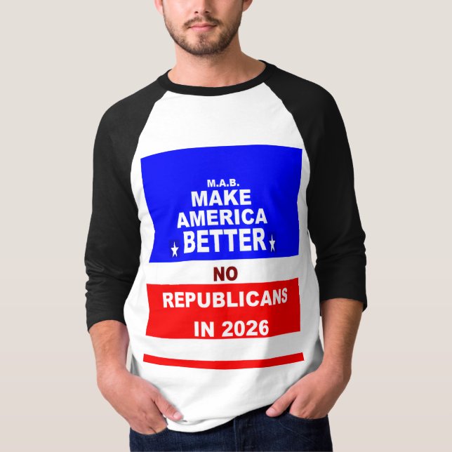 "NO Republicans" T-Shirt (Vorderseite)