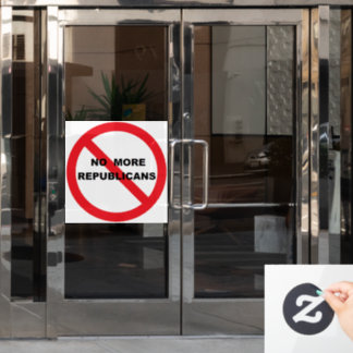 NO Repugs Fensteraufkleber