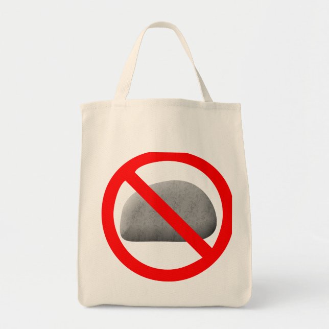 "No Rocks" Trick oder Treat Bag Tragetasche (Vorne)
