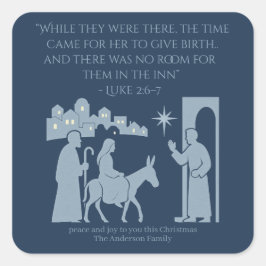 No Room at the Inn Sticker – Nativity Scene