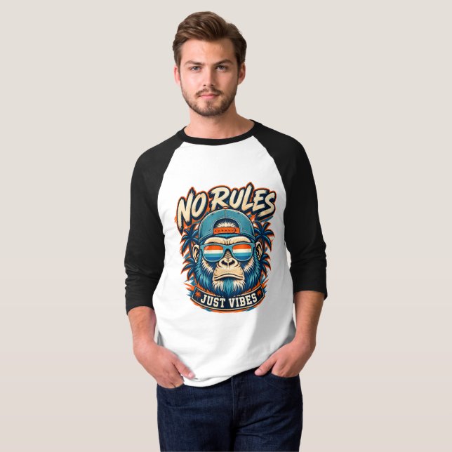 No Rules Monkey Herren T-Shirt (Vorne ganz)