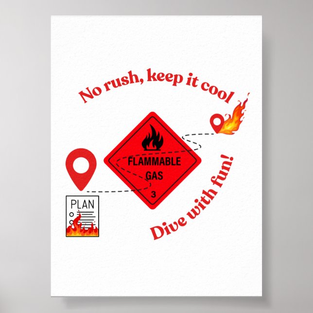 No Rush Keep It Cool Trucker Poster (Vorne)