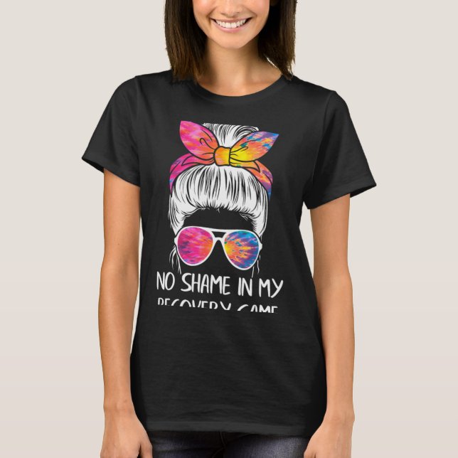 No Shame In My Recovery Game Sobriety Aa Na Anni  T-Shirt (Vorderseite)