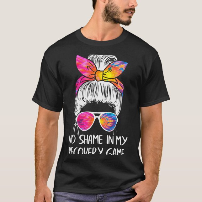 No Shame In My Recovery Game Sobriety Aa Na Anni  T-Shirt (Vorderseite)