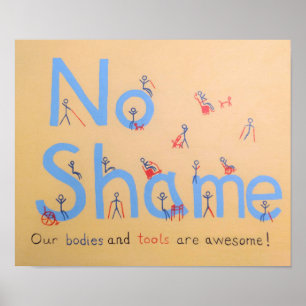"No Shame in Scootin" Pride Poster für Behinderung
