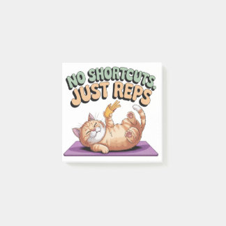 No Shortcuts. Just Reps Post-it Klebezettel