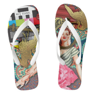 No-Signal - Cheeky Lady Flip Flops