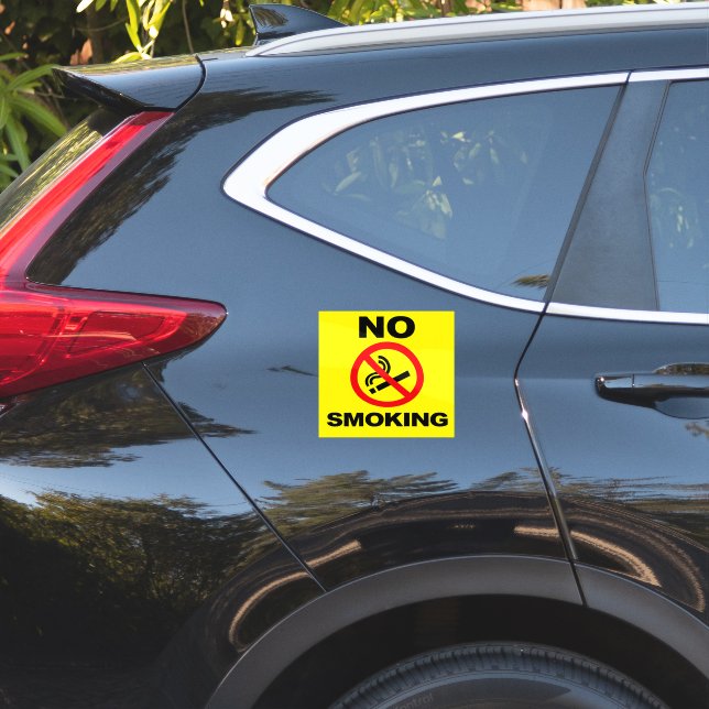No Smoking Custom-Cut Vinyl Sticker (Rückseite des Autos)