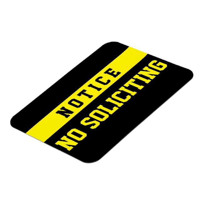 No Soliciting [Magnet] Magnet (Linke Seite)