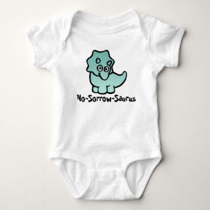 No-Sorrow-Saurus Dino Niedlichkeit Baby Strampler