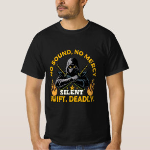 No Sound No Mercy Ninja T-Shirt – Stiller Schnelle