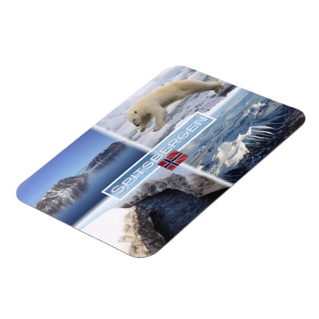 NO Spitzbergen - Svalbard - Fjord - Polarbär - Magnet (Linke Seite)