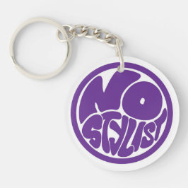 NO STYLIST black/purp Acrylic Keychain Schlüsselanhänger