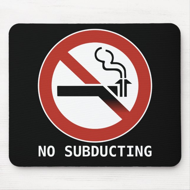 No Subducting Logo Mousepad (Vorne)