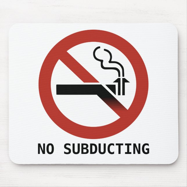 No Subducting Logo Mousepad (Vorne)