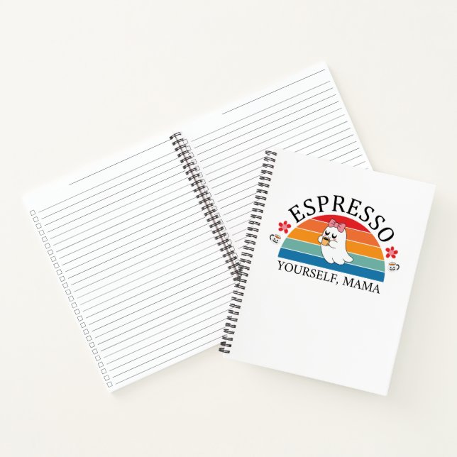 No Talkie Before Coffee - Mama Edition Notizbuch (Innenseite)