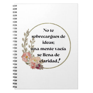 No te sobrecargues de ideas notizblock