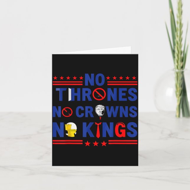 No Thrones No Crowns No Kings  Karte (Vorderseite)