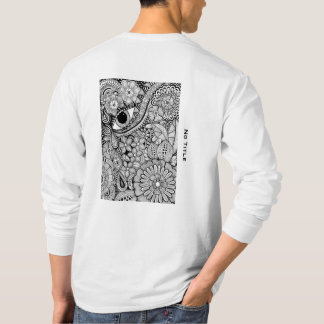 No title–  Monochrome Hand-Drawn Art T-Shirt