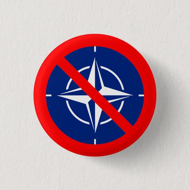 No to NATO Button (Vorderseite)