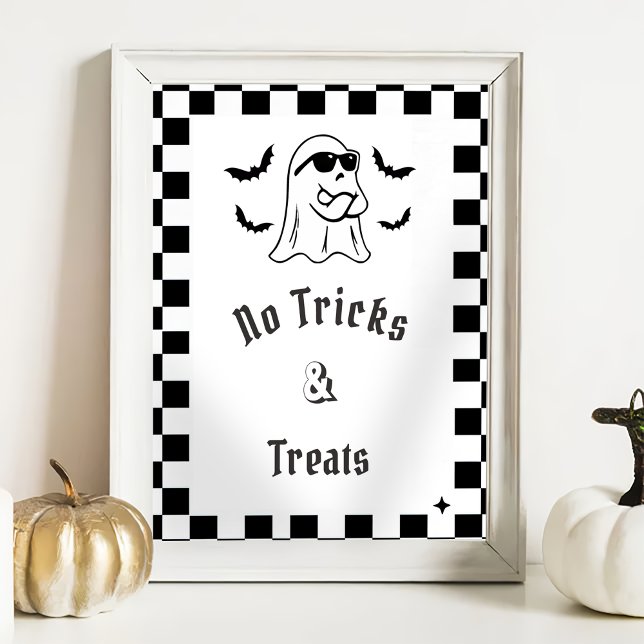 " No Tricks & Leckereien" Boo Funny Baby Showspiel Poster (Von Creator hochgeladen)