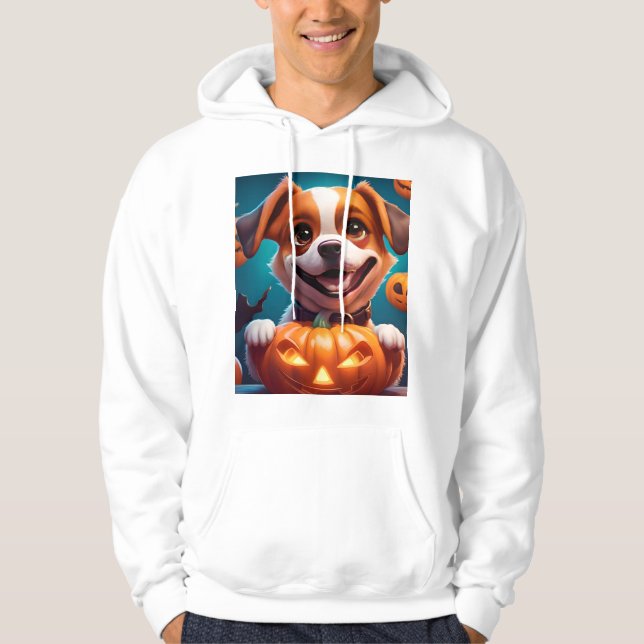 NO Tricks NUR Leckereien Niedlich Halloween Puppy  Hoodie (Vorderseite)