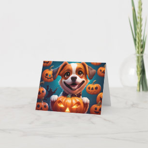 NO Tricks NUR Leckereien Niedlich Halloween Puppy Karte