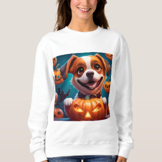 NO Tricks NUR Leckereien Niedlich Halloween Puppy Sweatshirt
